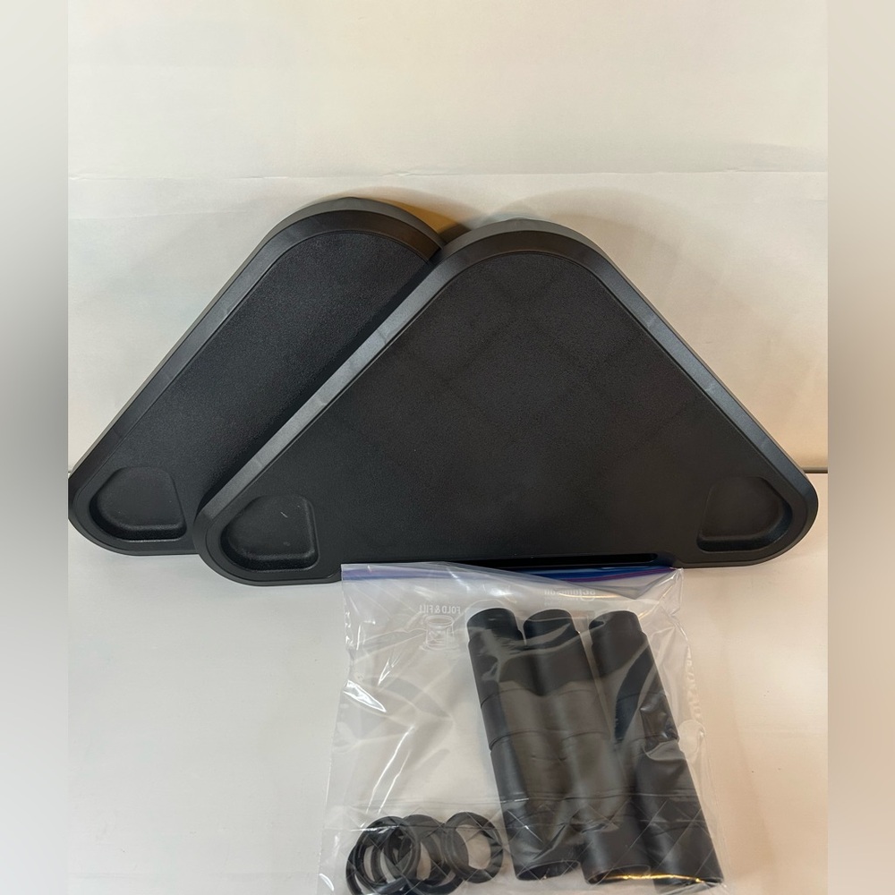 2 Monitor Stands With Level Tiers
